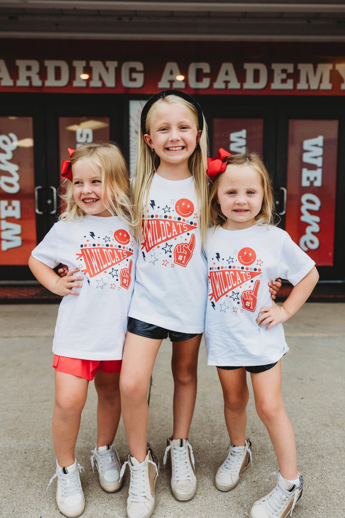 Toddler White Wildcats Graphic Tee