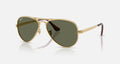 Ray-Ban Aviator Gold and Green Sunglasses