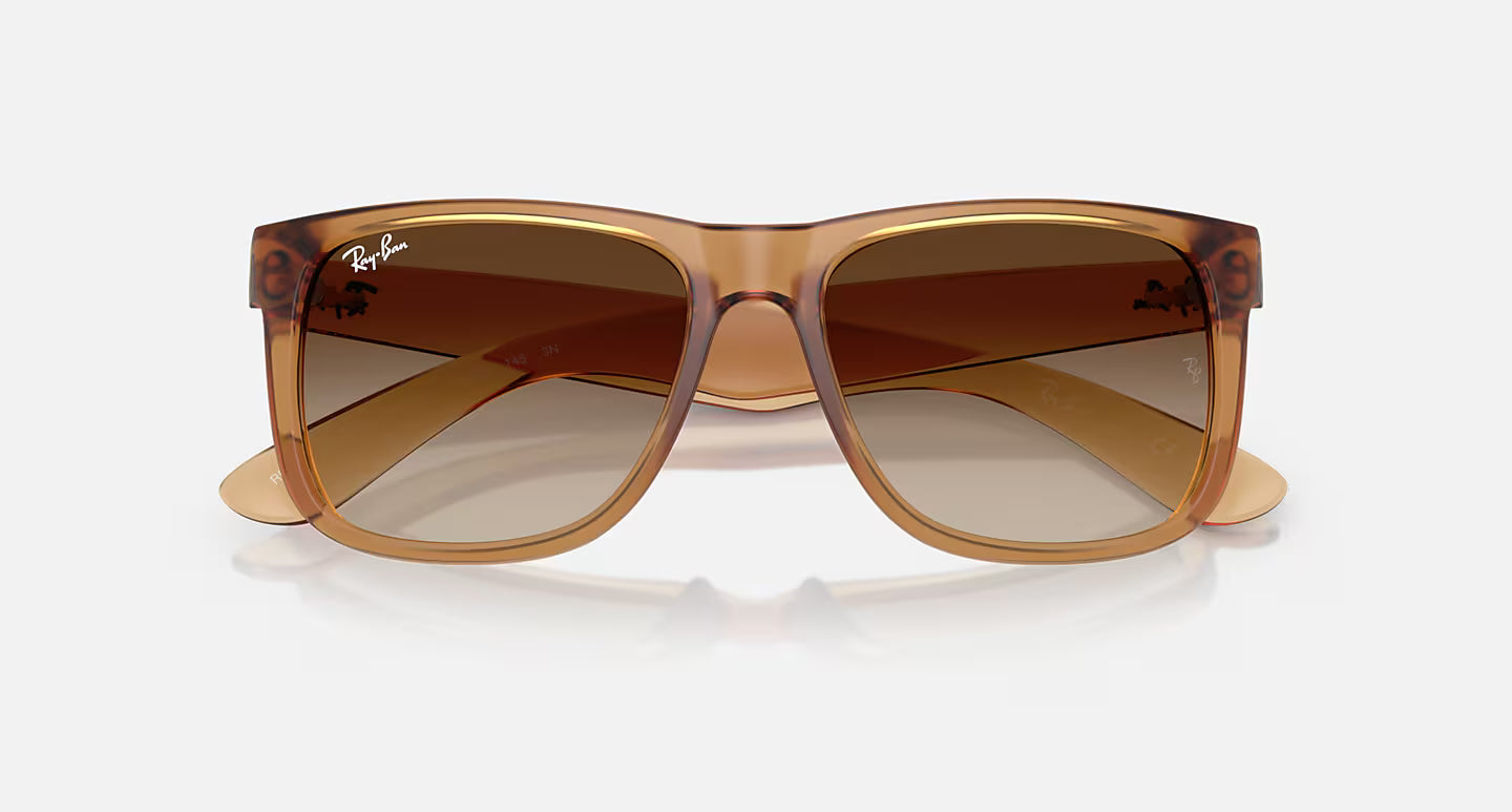 Ray-Ban Justin Classic Rubber Beige & Gradient Brown Sunglasses
