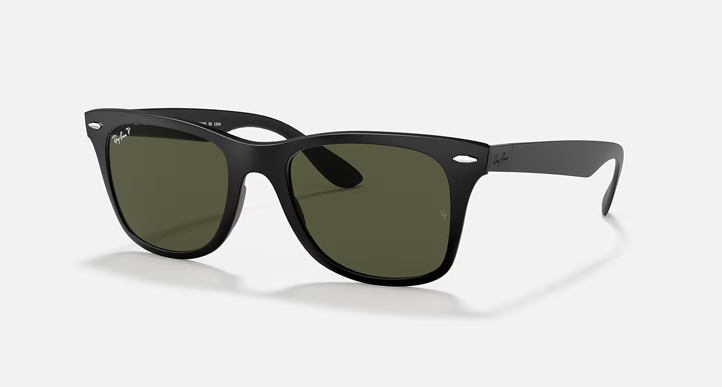Ray-Ban WayFarer Liteforce Black & Green Polorized Sunglasses