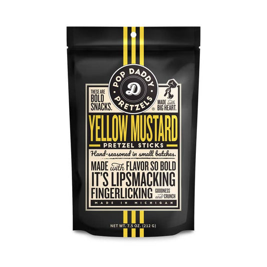 Pop Daddy – Yellow Mustard Seasoned Pretzels 7.5oz