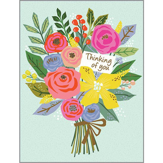 Thinking of You Greeting Card - Bright Bouquet