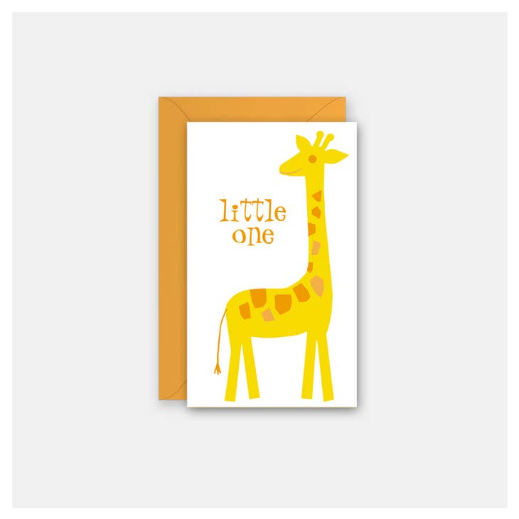 Mod Giraffe Baby - Gift Enclosure Card