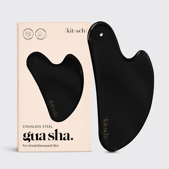 Kitsch Stainless Steel Gua Sha - Matte Black