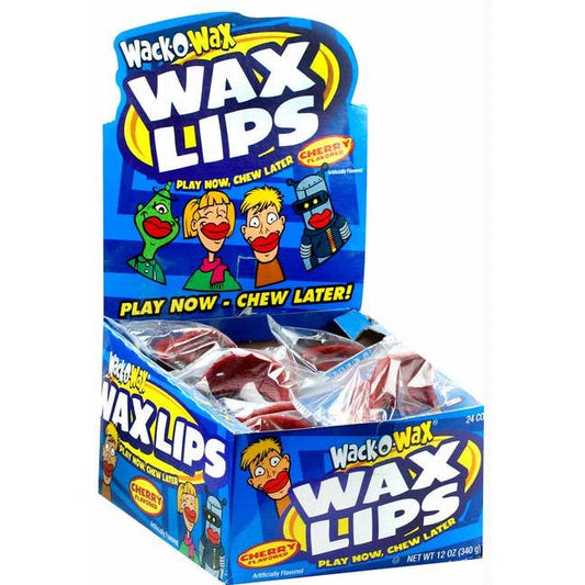 Wax Lips Cherry Flavor Candy