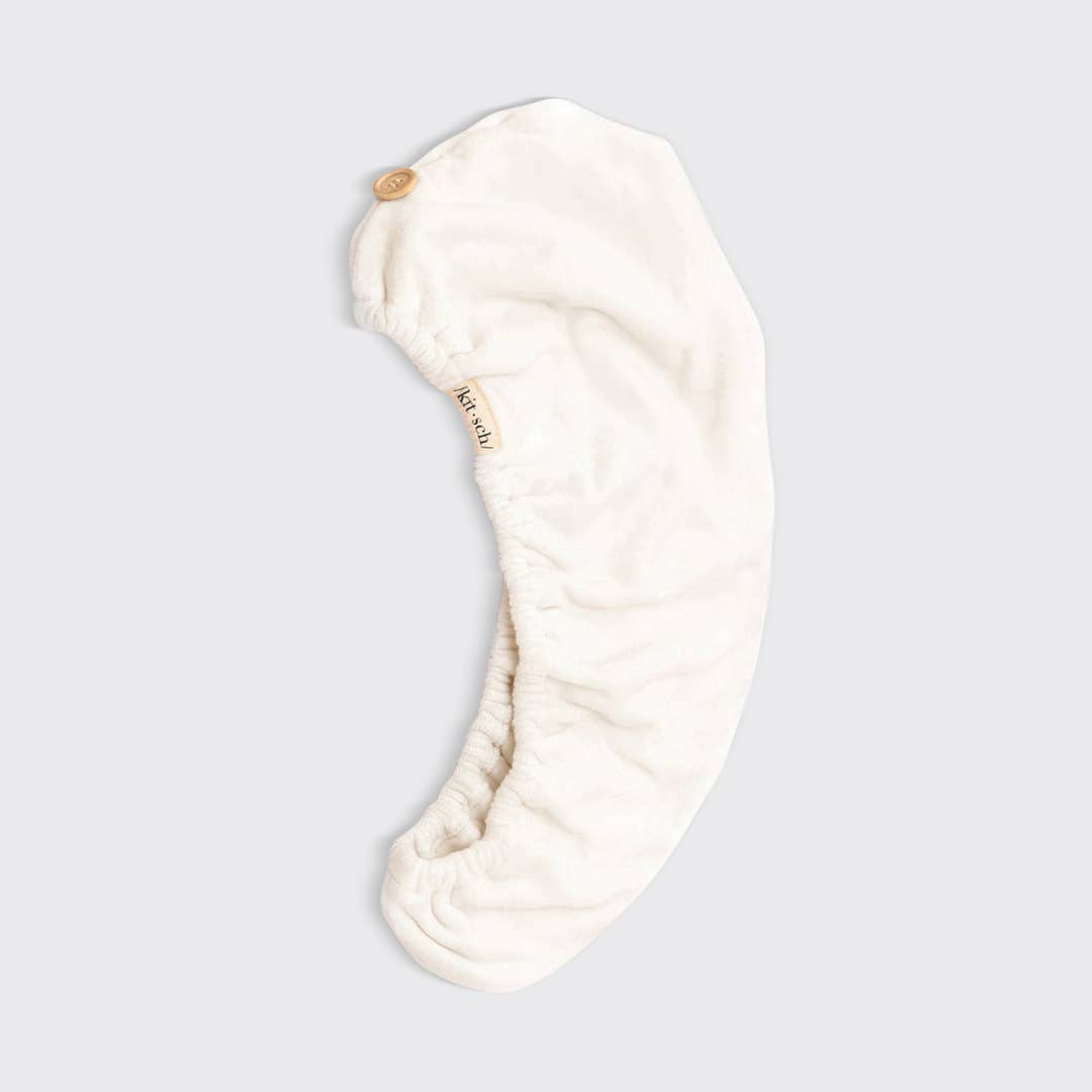 Quick Dry Hair Towel - Eco White