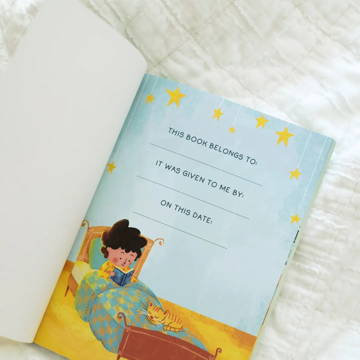 Pajama Prayers, open to This Book Belongs To page