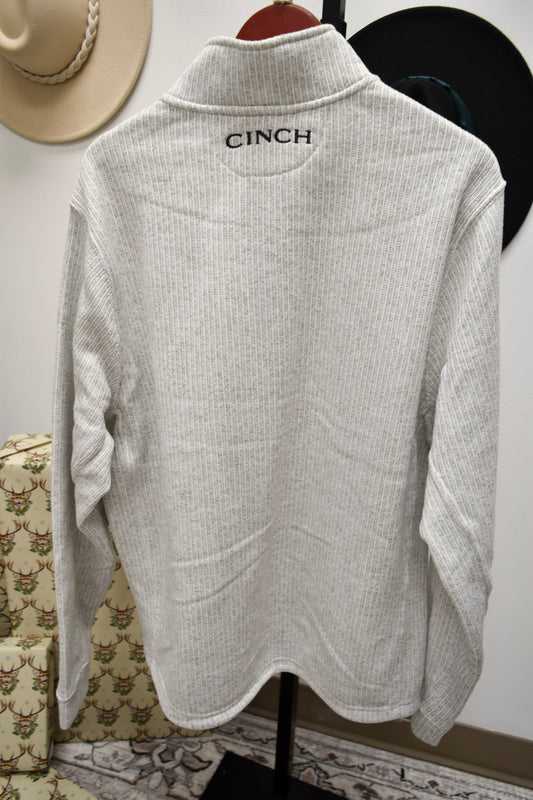 Cinch Men's 1/4 Zip Grey Pullover