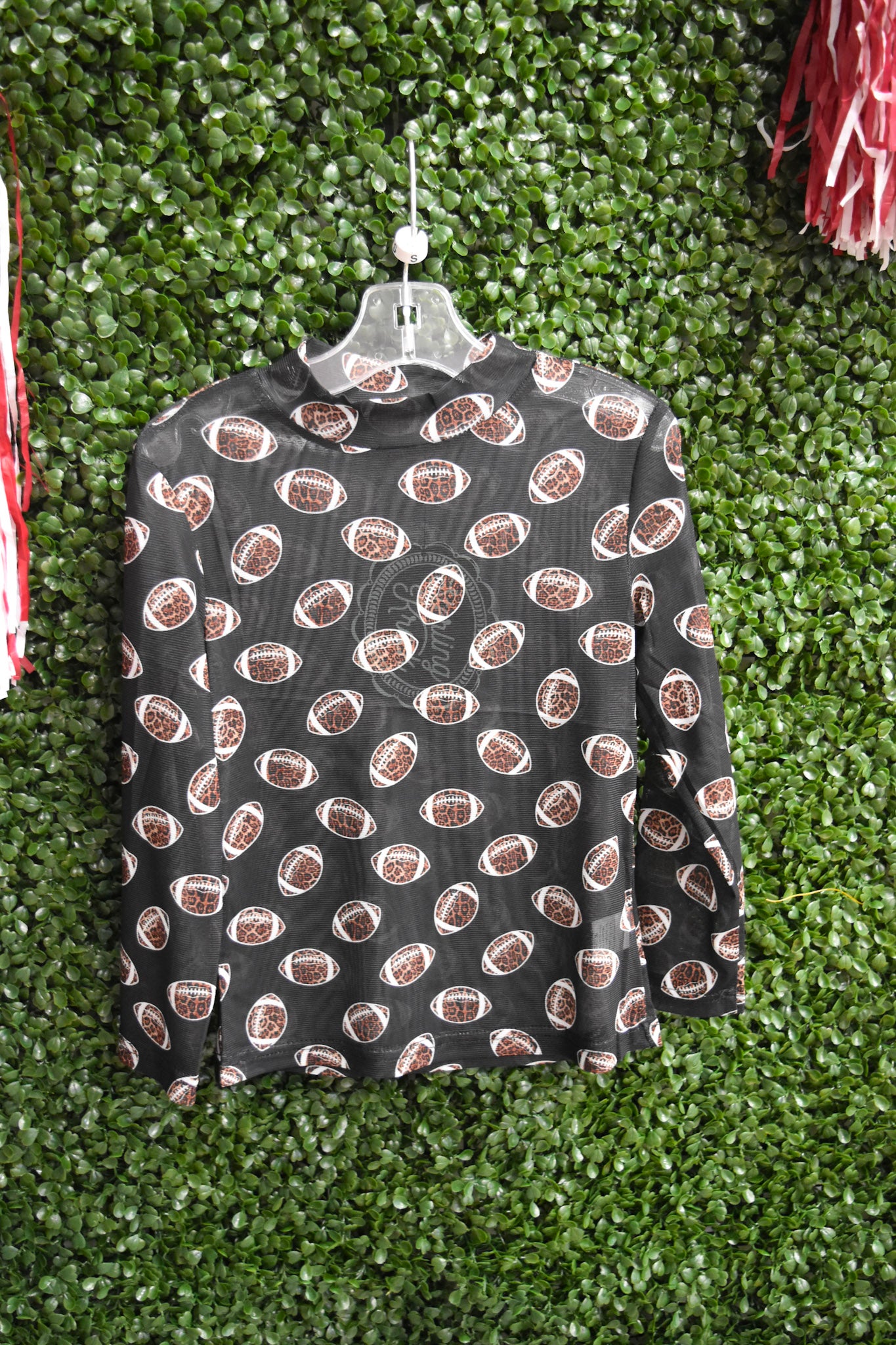 Girl's Of Fall Black Mesh Top