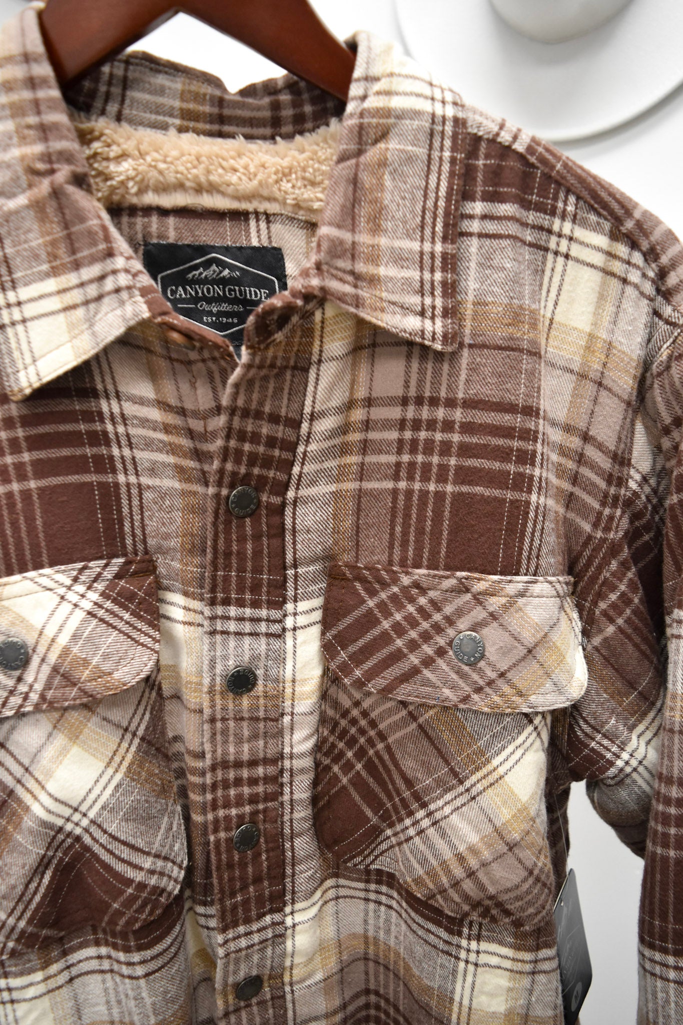 Canyon Guide Men's Fletcher Button Up Fleece Lined Jacket - 2 Colors