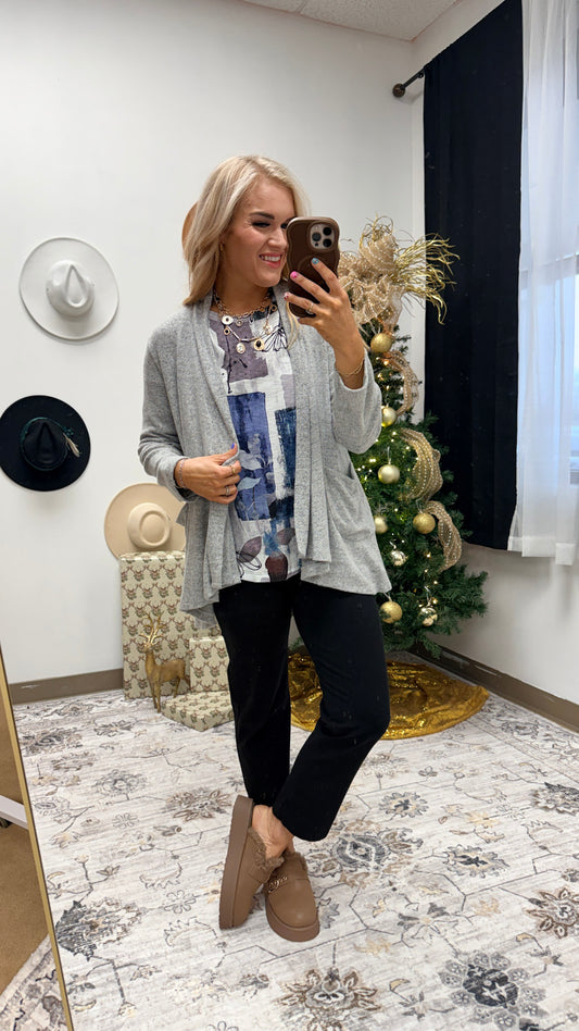 Looking Forward Hacci Cardigan -2 Colors