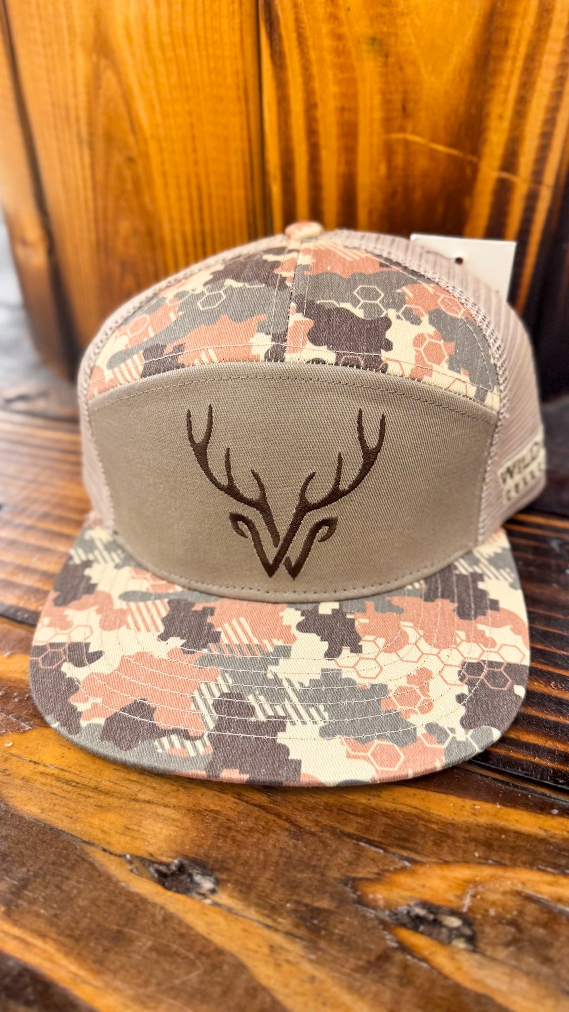 Mens Wildgame 7 Panel Camo Hat