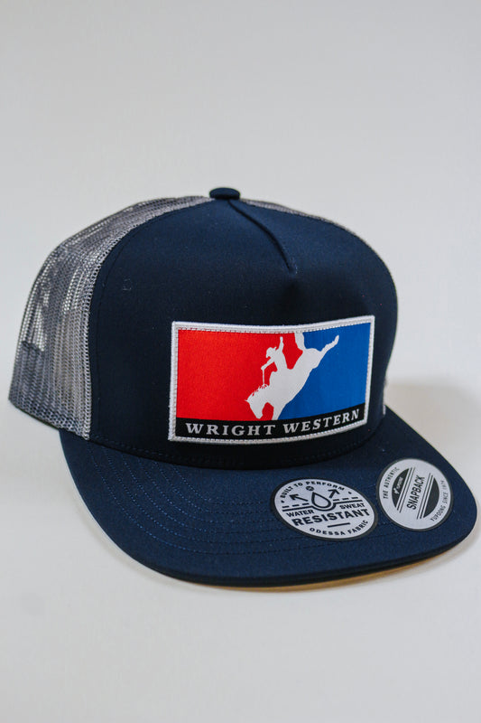 Wright Brothers Red/Blue Patch Hooey Hat