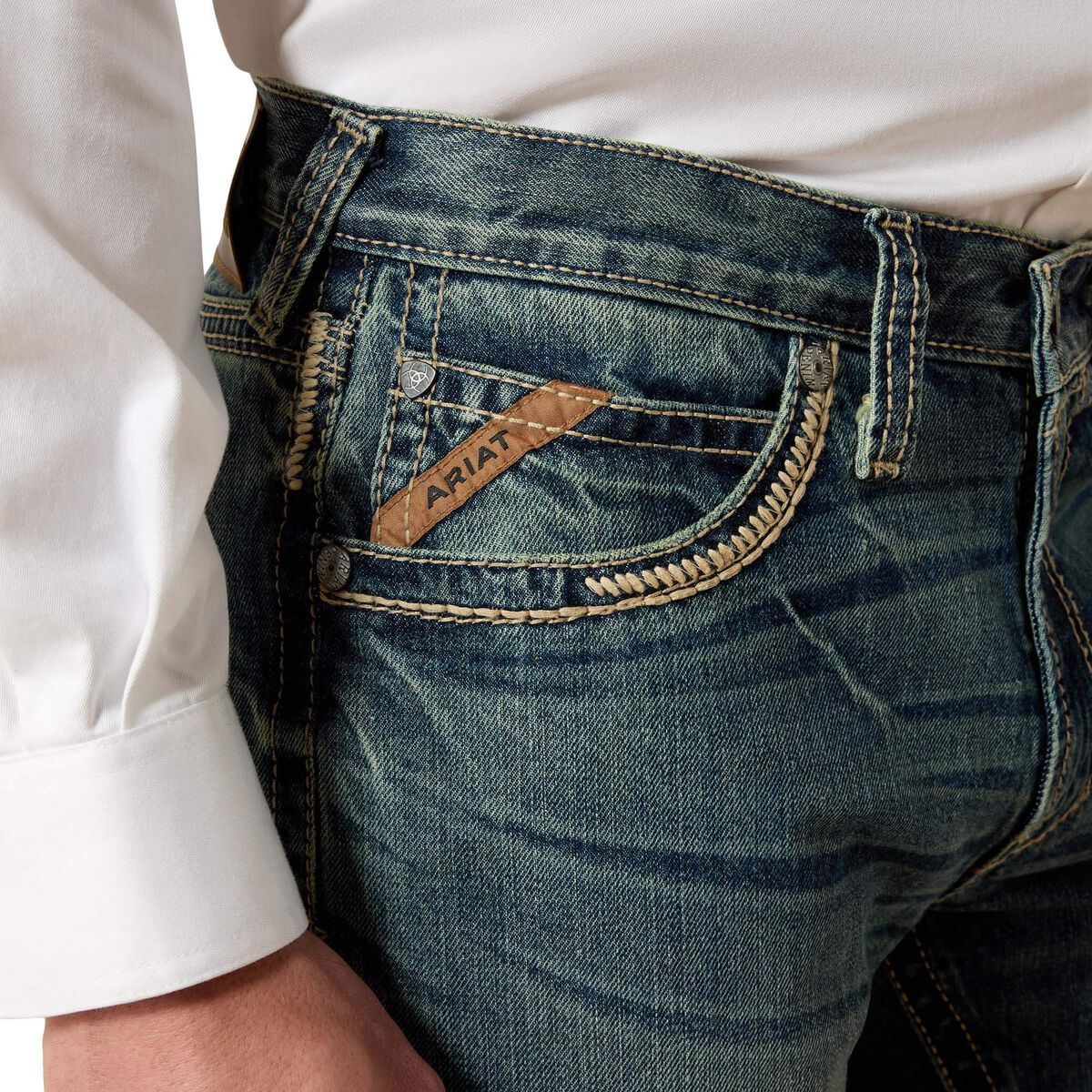 Ariat Men's M5 Gambler Straight Jean detail 1