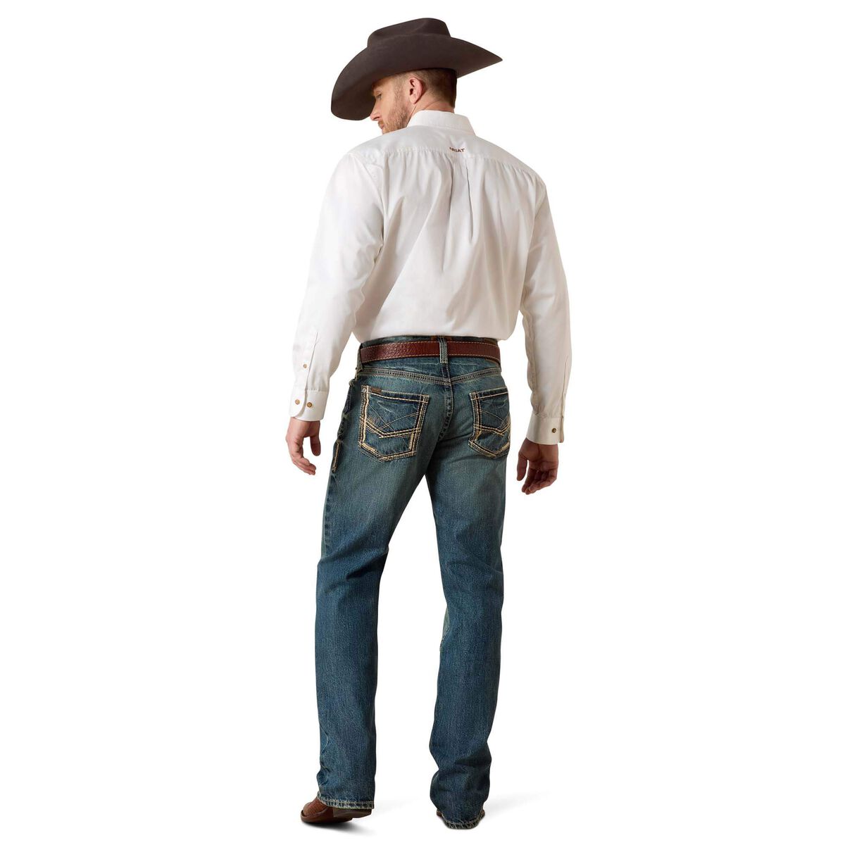 Ariat Men's M5 Gambler Straight Jean back view