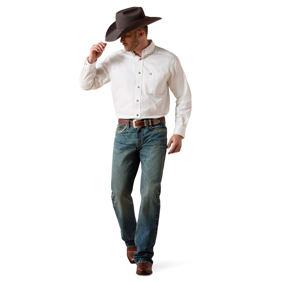 Ariat Men's M5 Gambler Straight Jean full length