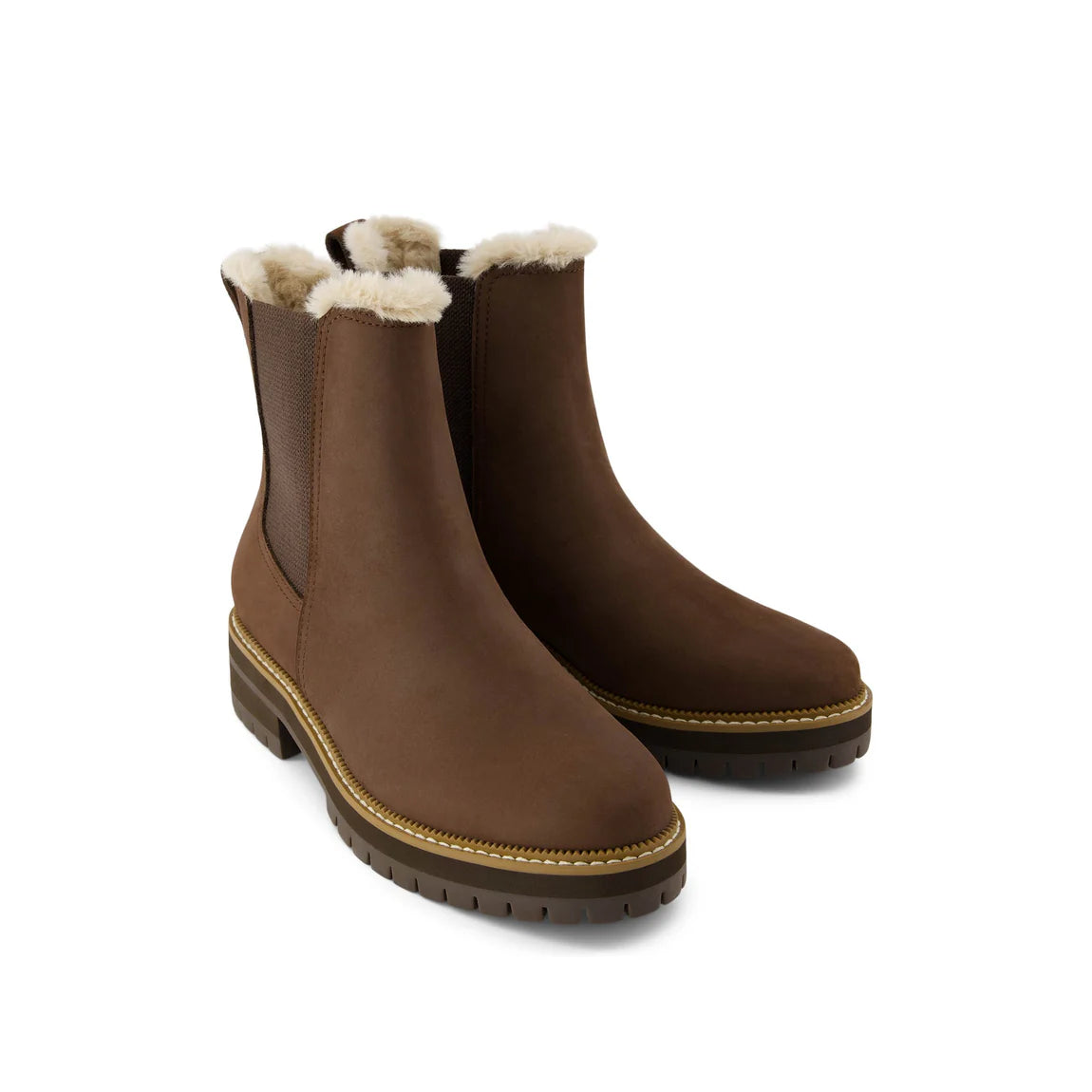 Bennet Faux Fur Water Resistant Leather Boot