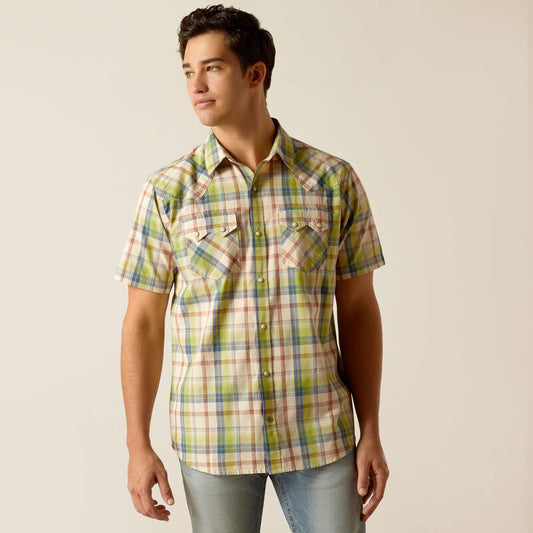 Ariat Men's Hinston Retro Fit Shirt- Sandshell
