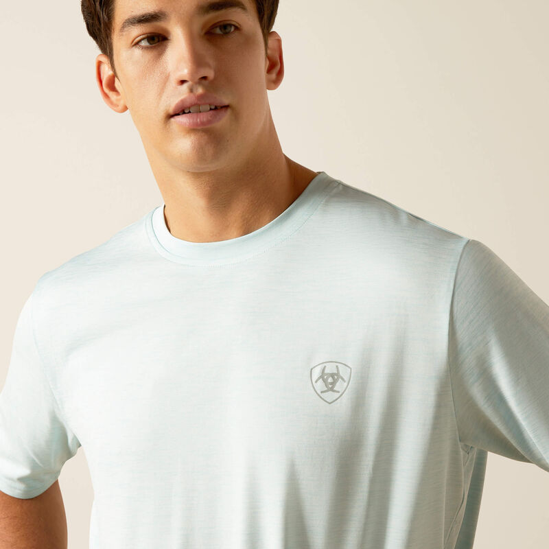 Ariat Men's Charger Crestline T-Shirt- Iced Aqua