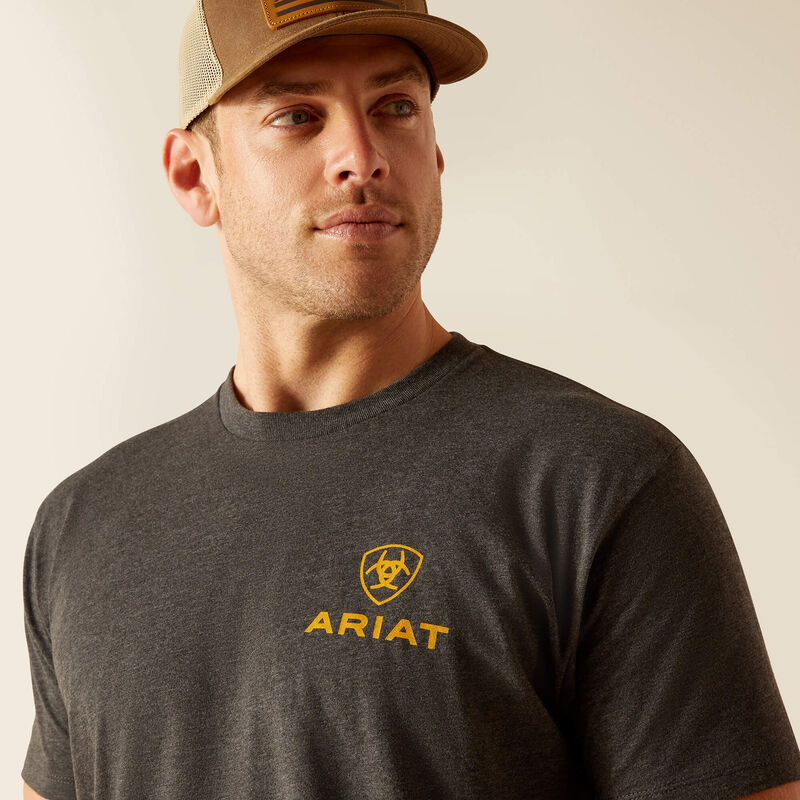 Men's Ariat Desert Modern T-Shirt- Charcoal Heather
