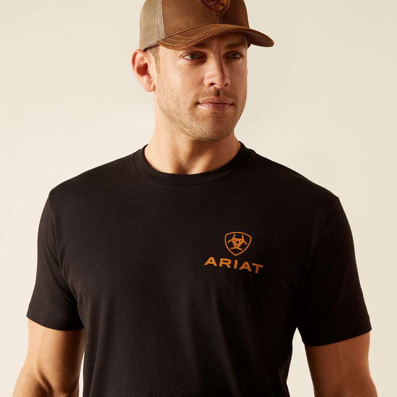 Men's Ariat Farm Fields T-Shirt- Black