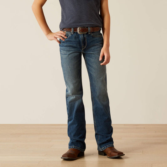 Boys Ariat B4 Relaxed Kelvin Boot Cut Jeans -Dakota