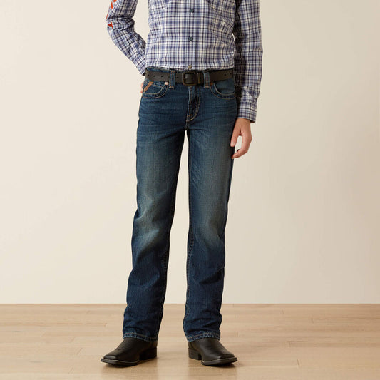 Boys Ariat B5 Slim Nate Straight Leg Jeans -Cyclone