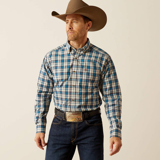 Ariat Men's Teal Pro Series Parrin Classic Fit Shirt