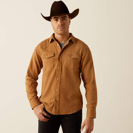 Ariat Men's Khaki Hyde Retro Fit Snap Shirt