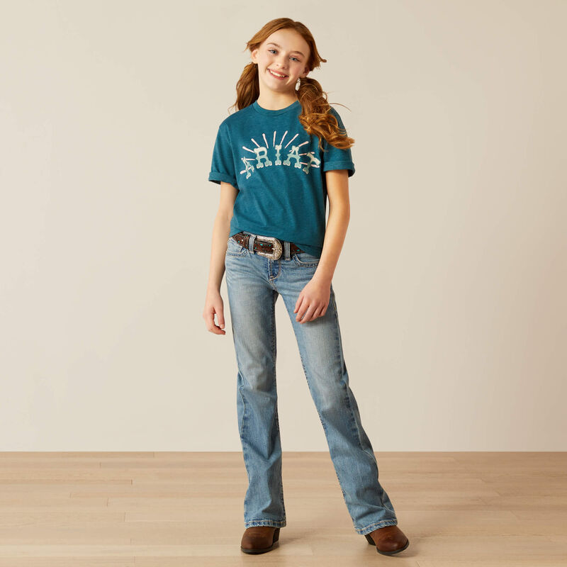 Ariat Girls Deep Sea Blue Sunrise T-Shirt