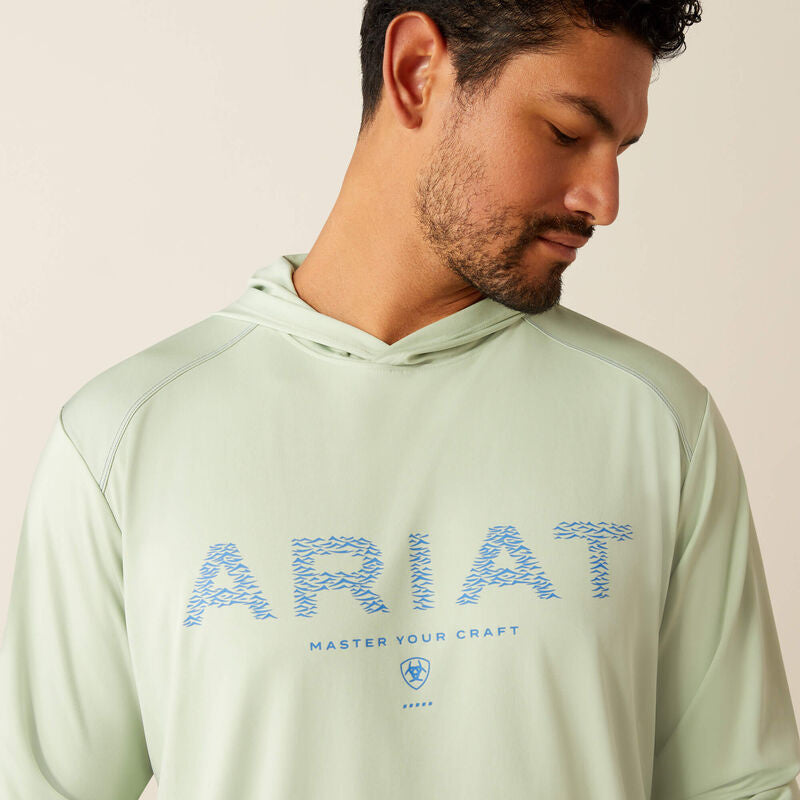 Ariat Men's Laurel Green Rebar Sunblocker Long Sleeve T-Shirt