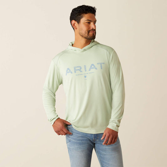 Ariat Men's Laurel Green Rebar Sunblocker Long Sleeve T-Shirt