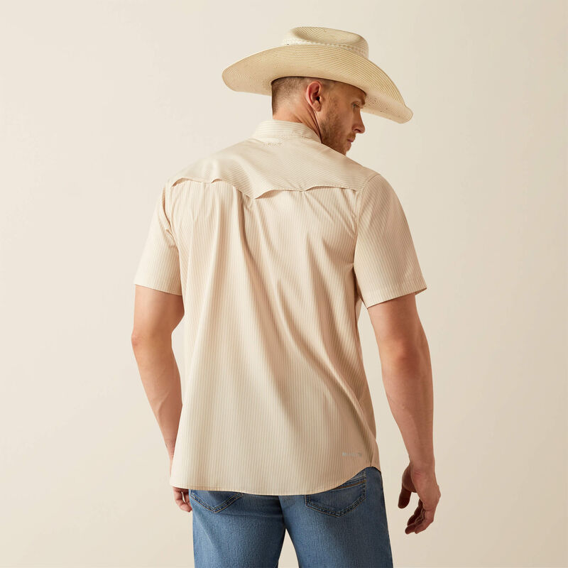 Ariat Men's Tan VenTEK Western Fitted Shirt