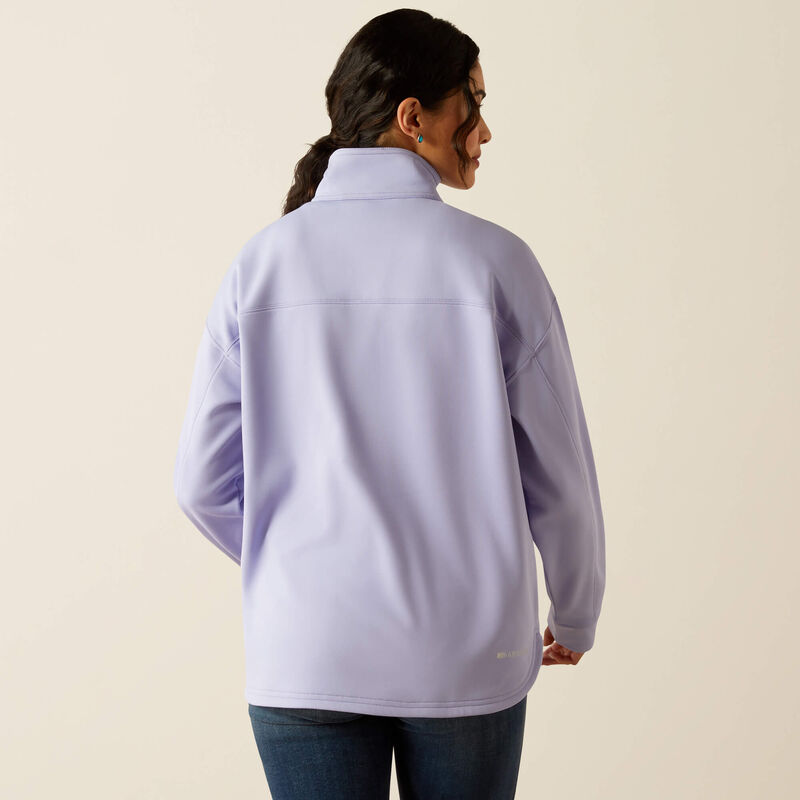 Ariat Womens Lavender Breeze Logo 1/2 Zip Sweatshirt