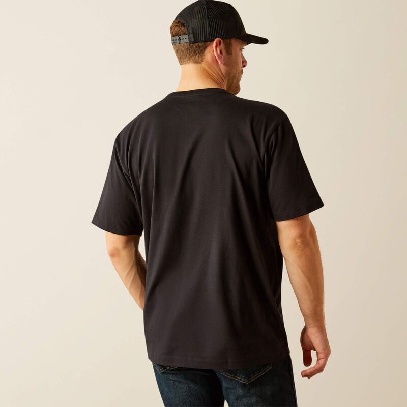 Ariat Men's Black Rebar Cotton Strong Standard T-Shirt