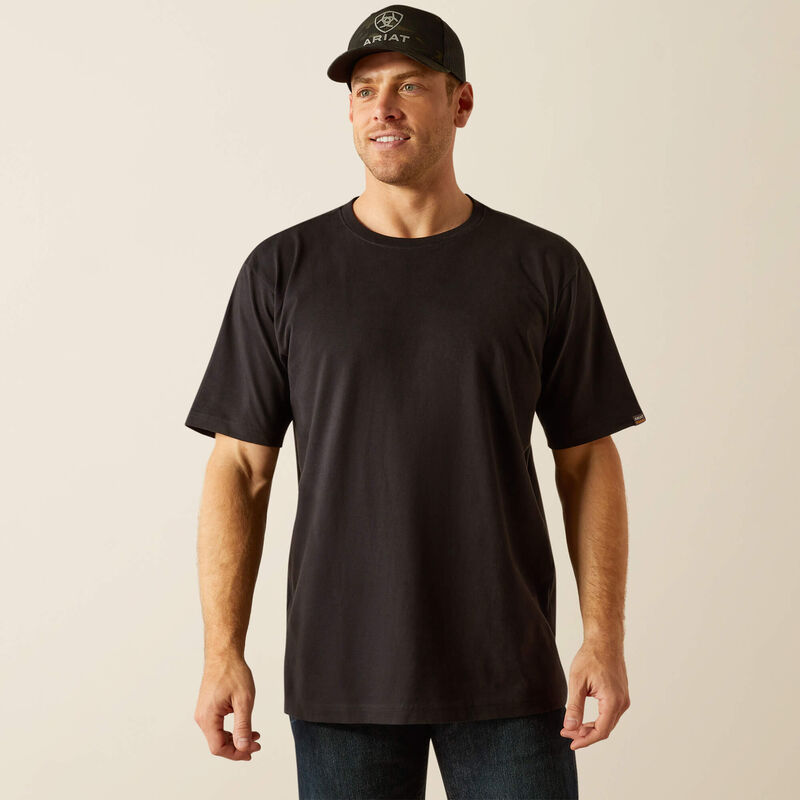 Ariat Men's Black Rebar Cotton Strong Standard T-Shirt