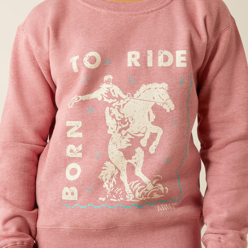 Ariat Girls Rose Heather Junior Rider Sweatshirt