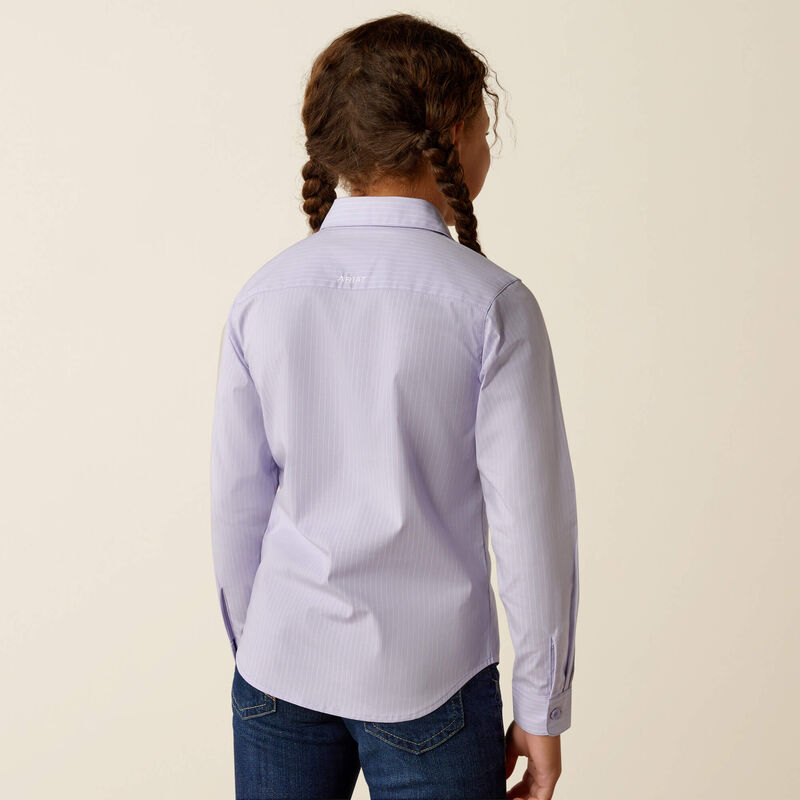 Ariat Girl's Lavender Stripe Kirby Shirt