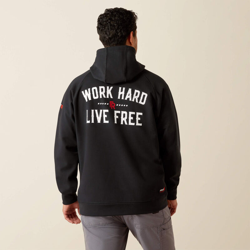 Ariat Black FR DuraStretch Work Hard Live Free Hoodie