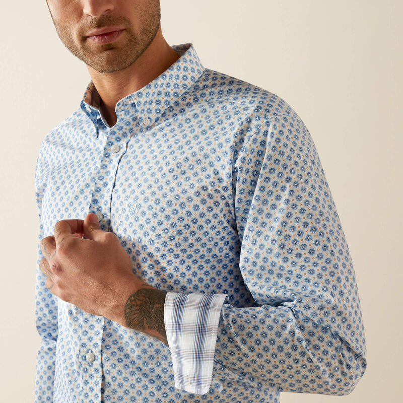 Wrinkle Free Booker Fitted Shirt