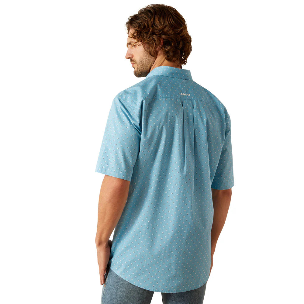 Ariat Men's Turquoise Guy Classic Fit Short Sleeve Shirt