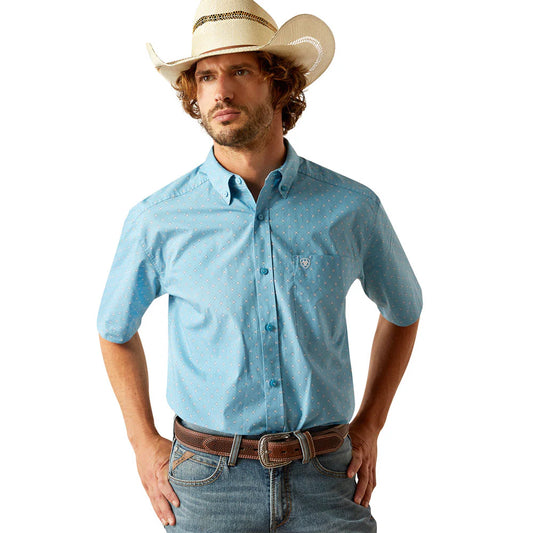 Ariat Men's Turquoise Guy Classic Fit Short Sleeve Shirt