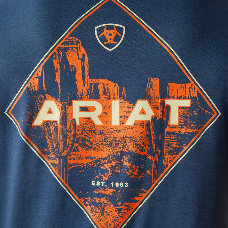 Ariat Men's Space Blue Diamond Valley T-Shirt