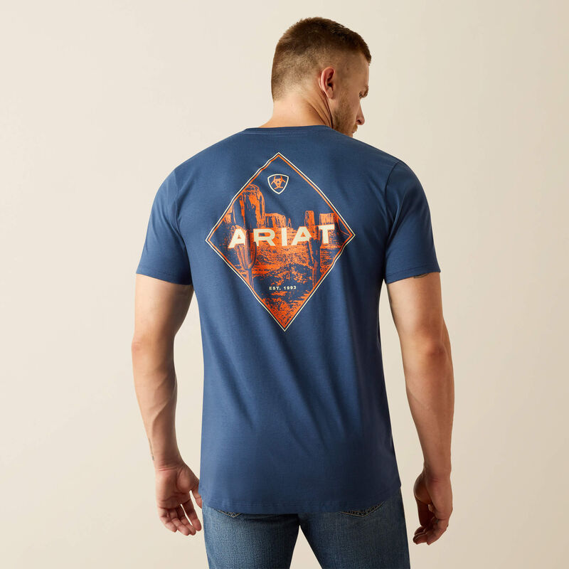 Ariat Men's Space Blue Diamond Valley T-Shirt