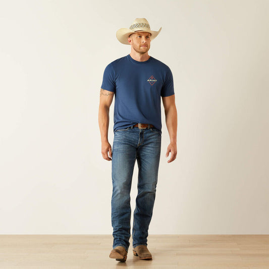 Ariat Men's Space Blue Diamond Valley T-Shirt