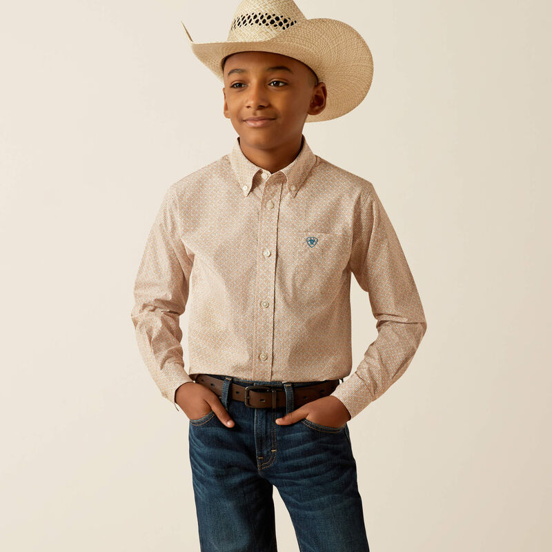 KIDS ARIAT JOHNNY L/S SHIRT