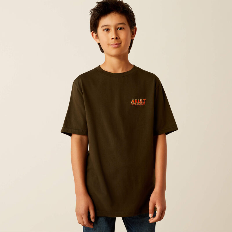 Ariat Boys Dark Olive Armadillo On A Half Shell Tee