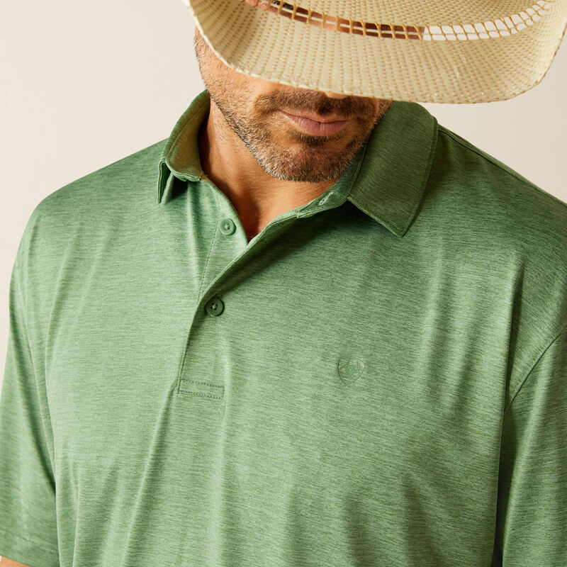 Ariat Men's Green Fairway Charger 2.0 Polo