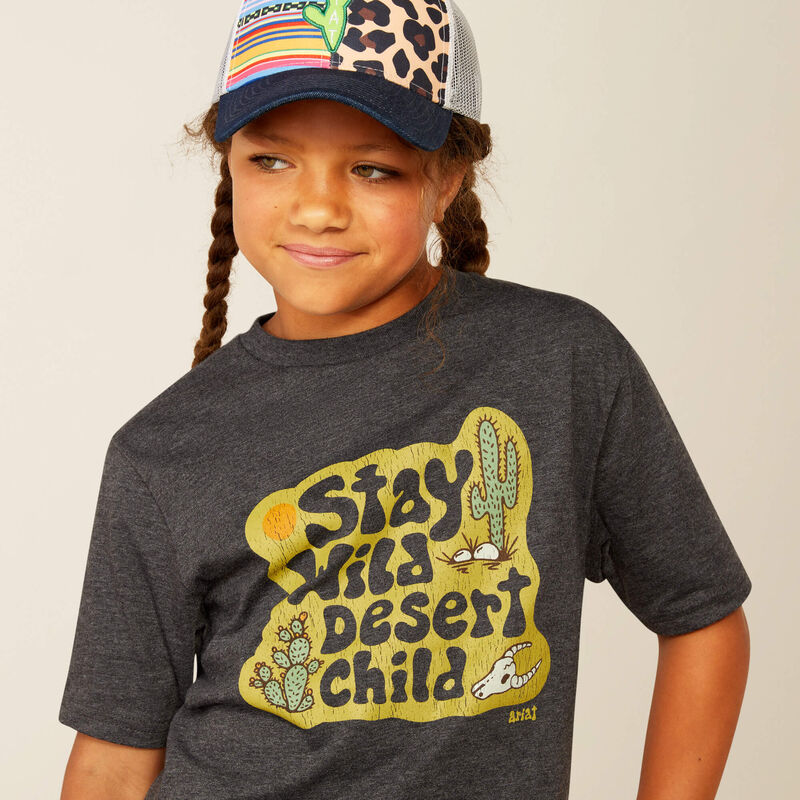 Ariat Girls Charcoal Heather Desert Child Tee