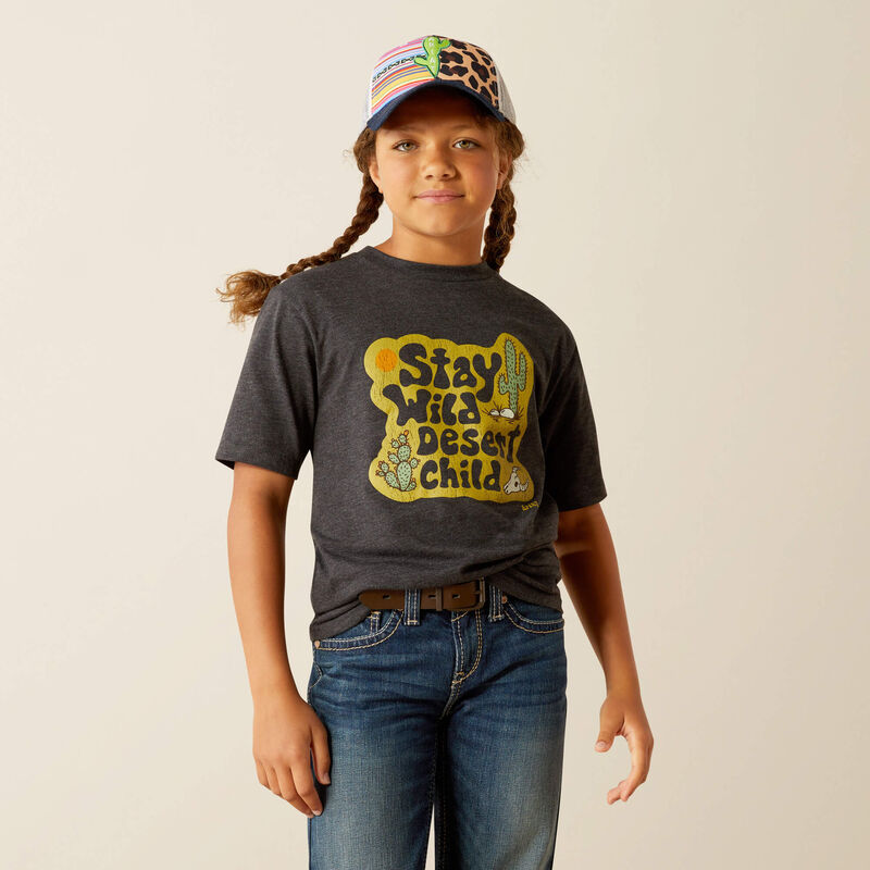 Ariat Girls Charcoal Heather Desert Child Tee